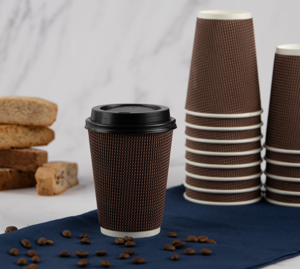 12oz Ripple Cups Brown Combo (12 Count) - Image 3
