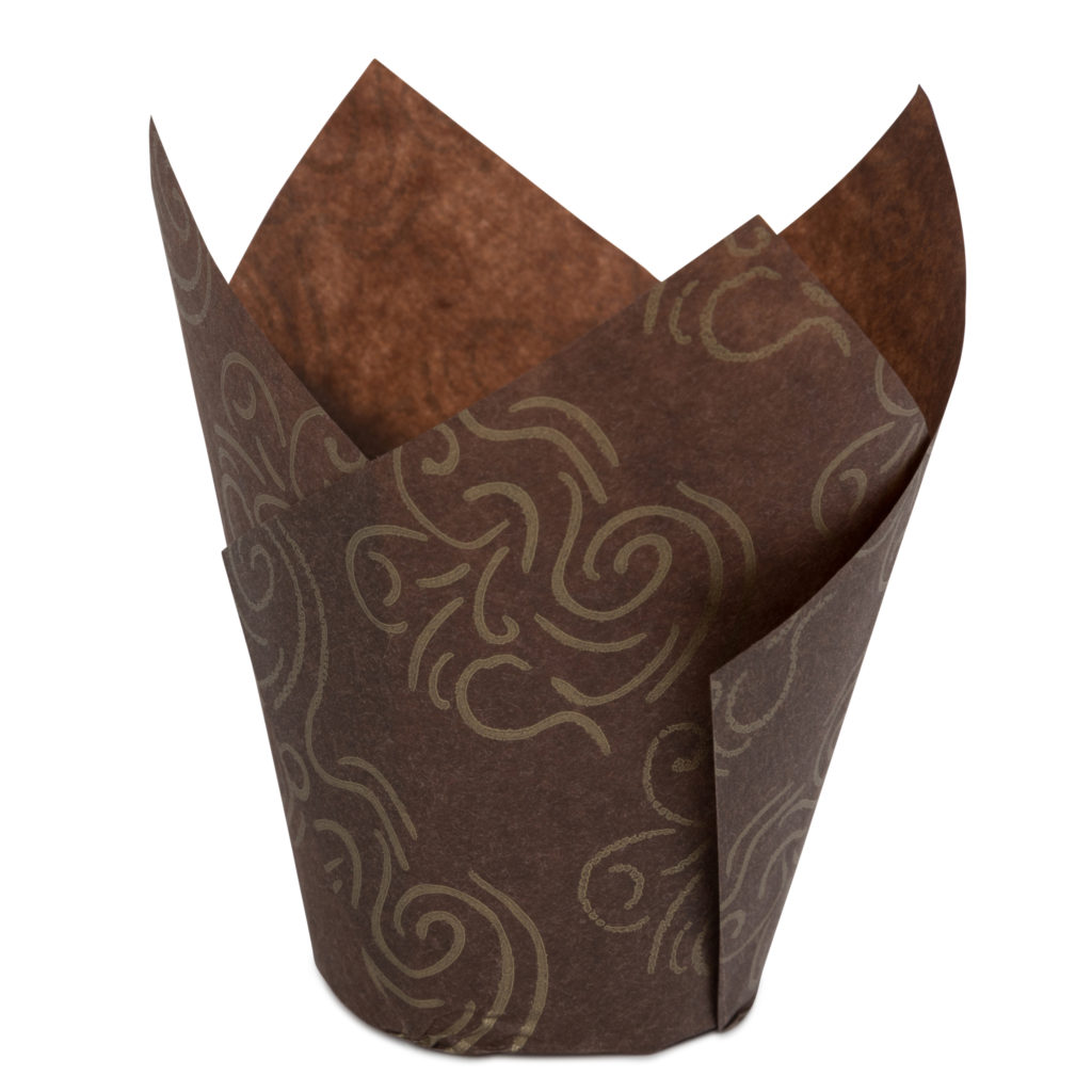 Tulip Baking Cups Brown/Gold Small (30 Count)
