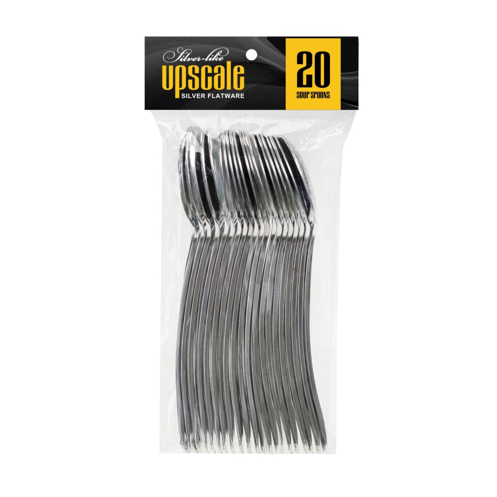 Upscale Collection, Silver Soup Spoons (20 Count)