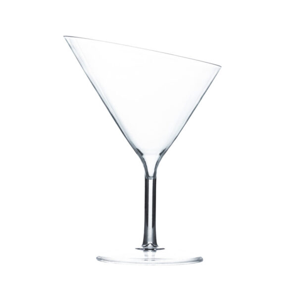MiniWare Clear Angled Martini Cups