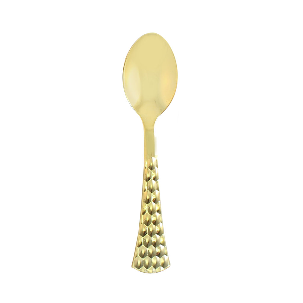 Hammered Collection, Gold Teaspoons (20 Count)