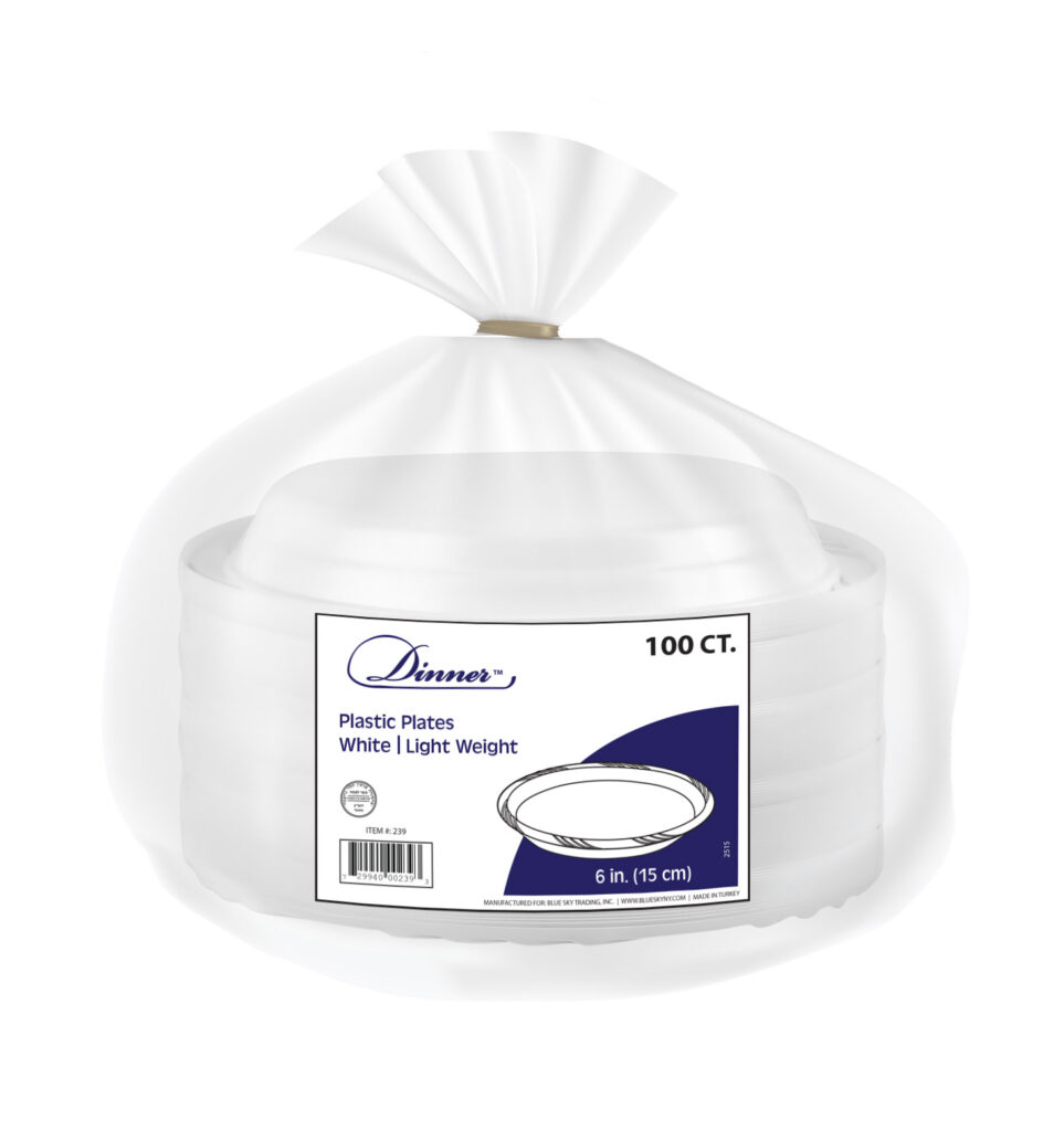 Dinner Collection White 6" B & B Plates (100 Count)