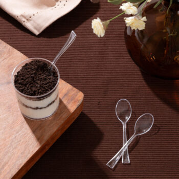 Alternative view of MiniWare 4" Clear Spoons