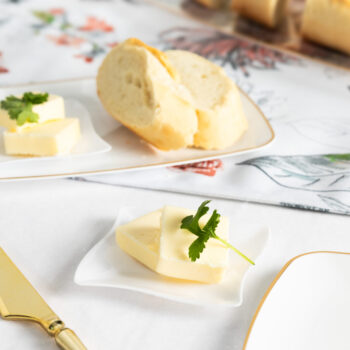 Alternative view of MiniWare White Wave Plate 3" x 3"