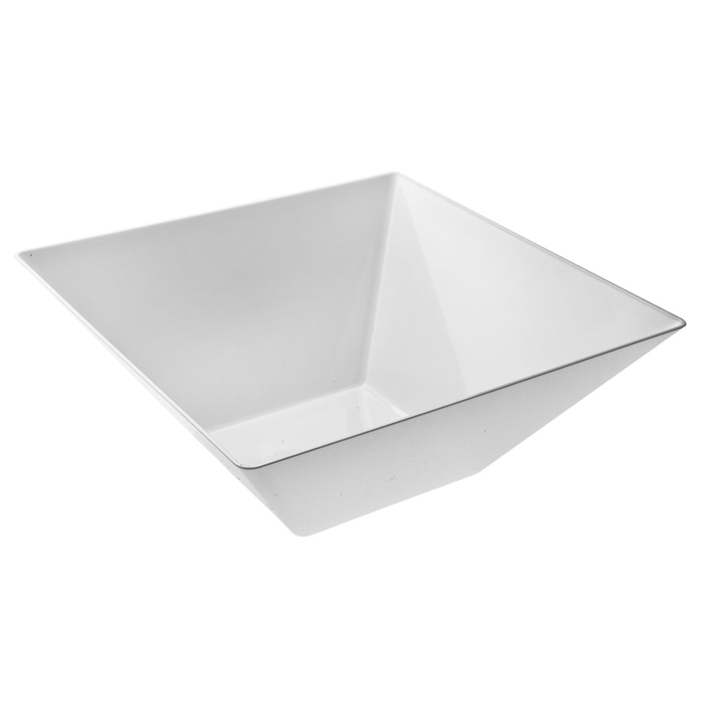 Square White Serving Bowl