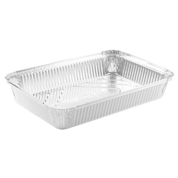 Oblong 4 lb. Aluminum Container (1 Count)