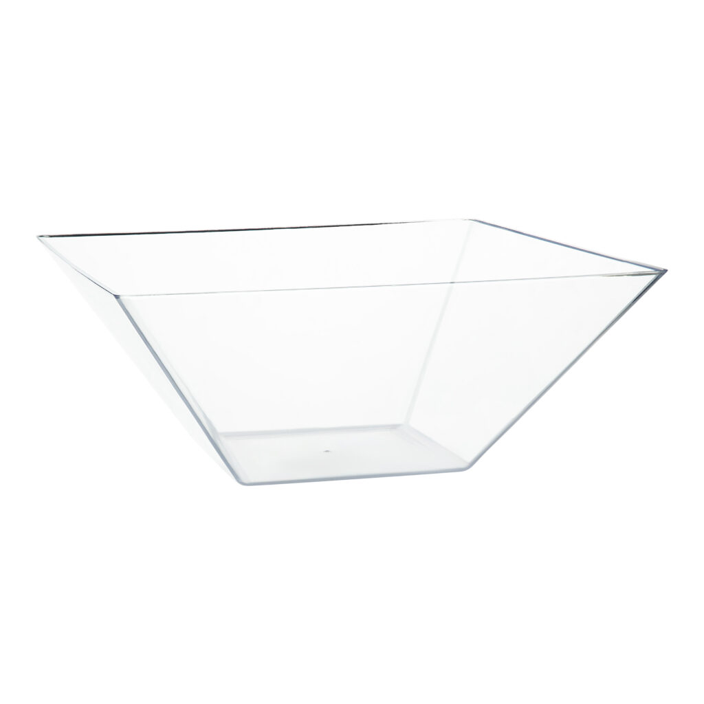 Square Clear Medium Serving Bowl 106oz