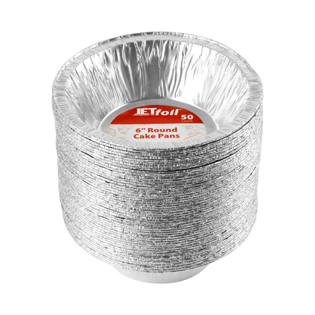 Round 6" Aluminum Cake Pans (50 Count)