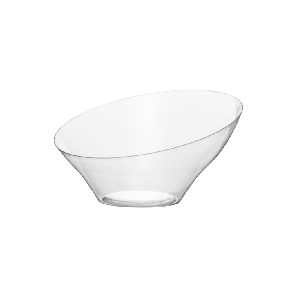 Angled Bowls Small Clear (8 Count)