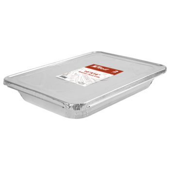 Roaster Pan/Lid Combo 10"x16" Aluminum Pans (2 Pans 2 Lids)