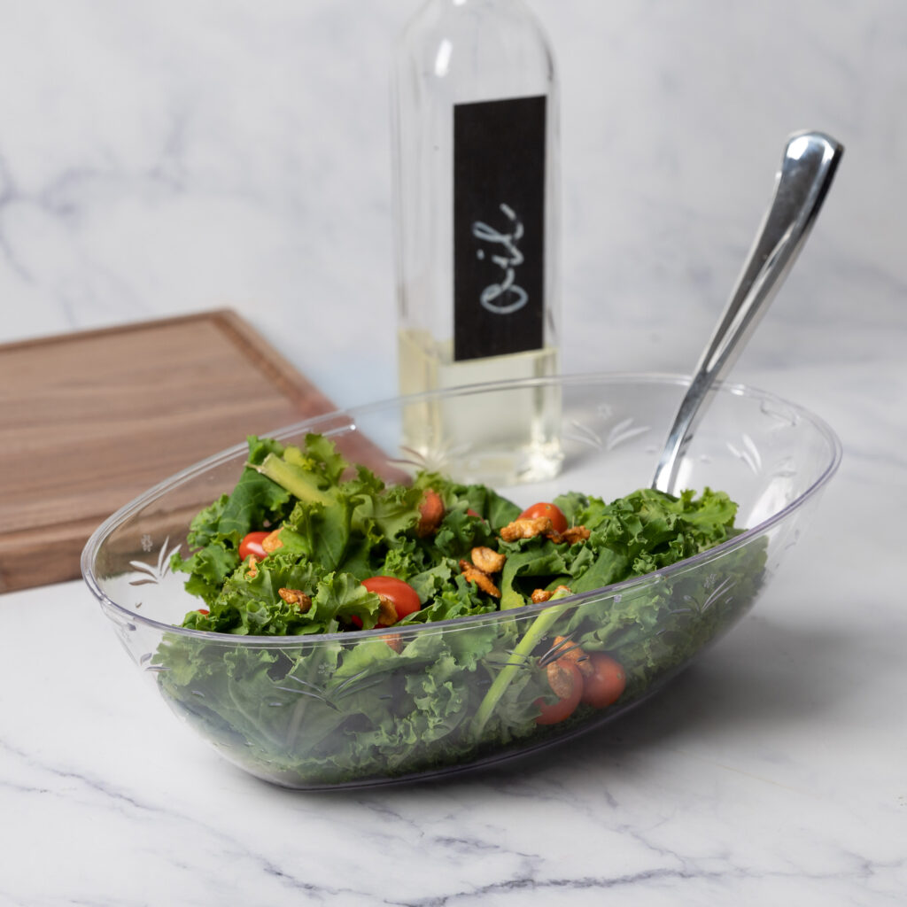 Oval Clear Large Serving Bowl (1 Count) - Image 2