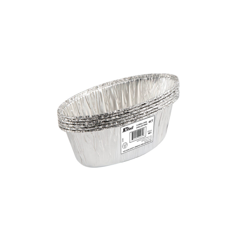 Oval XS - Challah Aluminum Pans (6 Count)