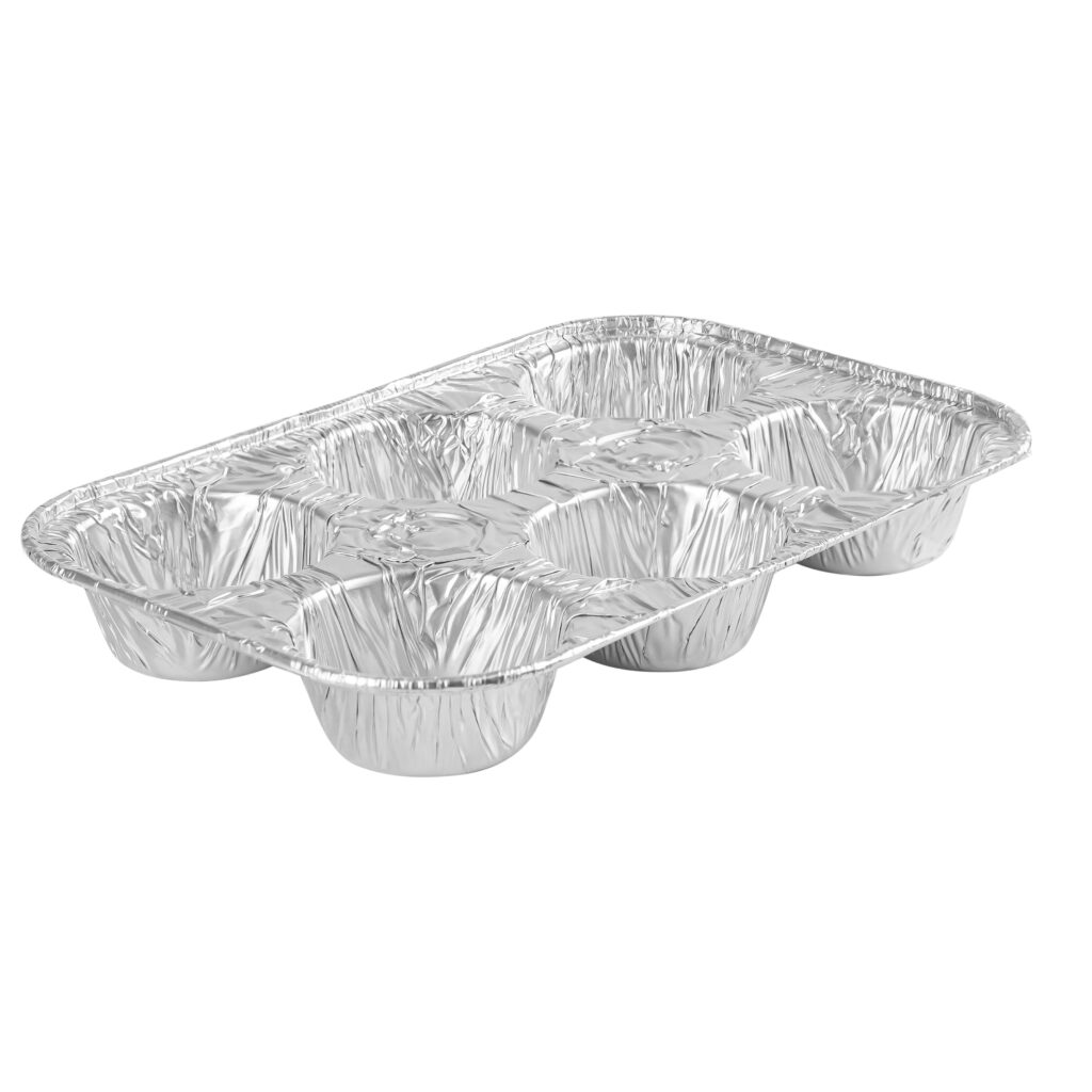 6 Cavity Aluminum Muffin Pan (1 Count)