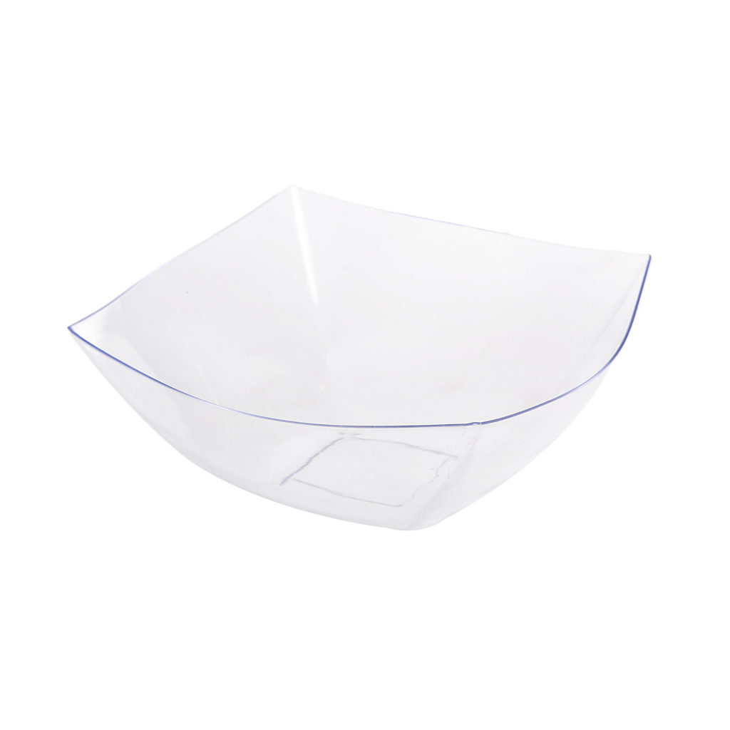 Square Fancy Clear 32oz Serving Bowl (1 Count)