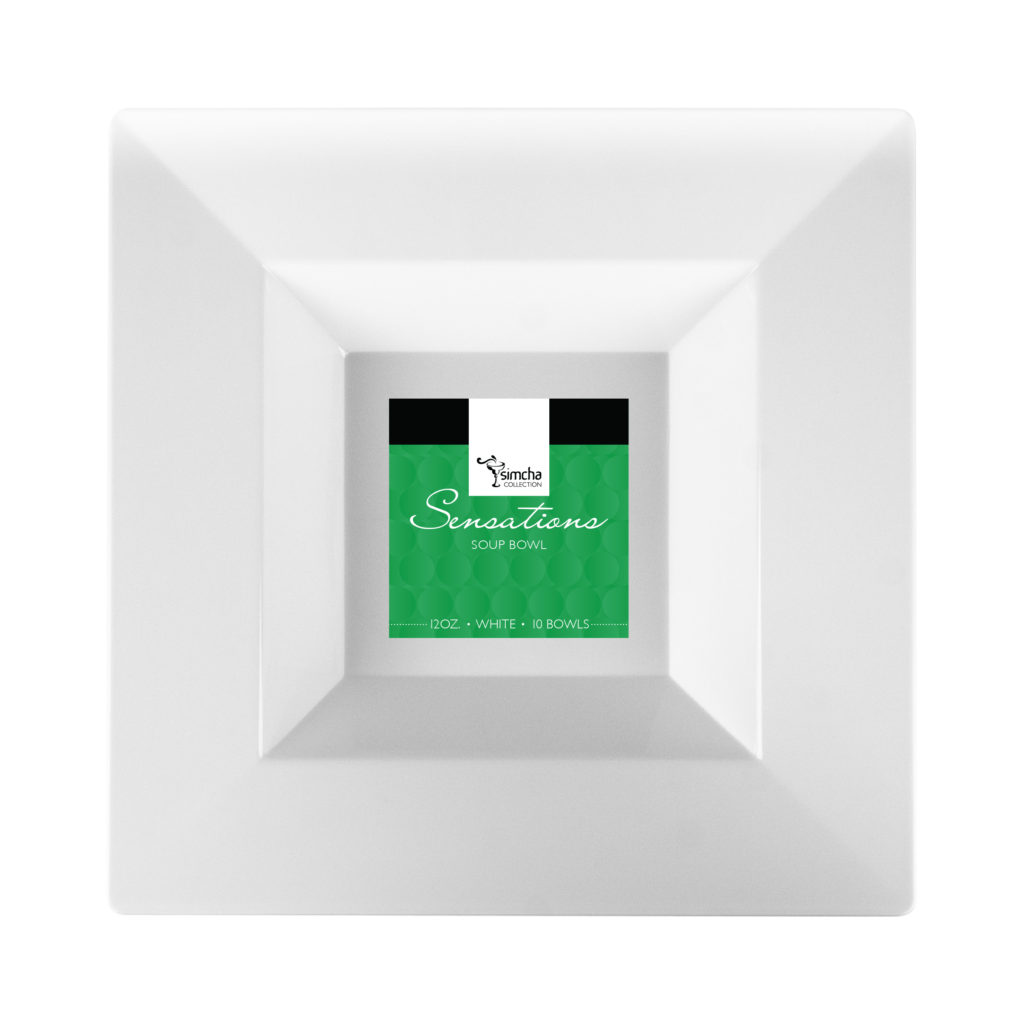 Splendid Collection White Square 12oz Bowls (10 Count)