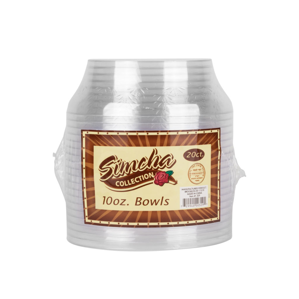 Simcha Collection 10 Oz Clear Plastic Bowl, Case Of 240 (729940003291)