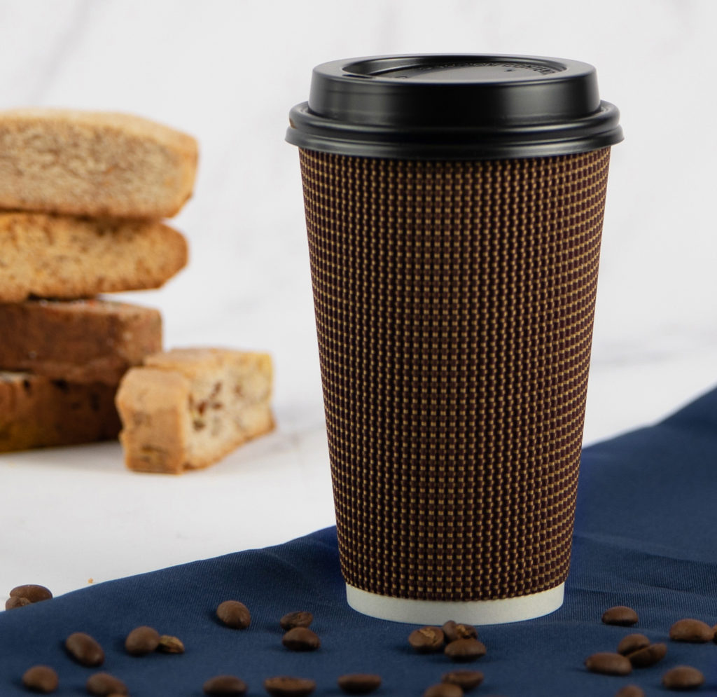 16oz Ripple Cups Brown Combo (16 Count) - Image 2