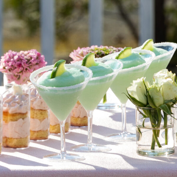 Alternative view of MiniWare Clear Angled Martini Cups
