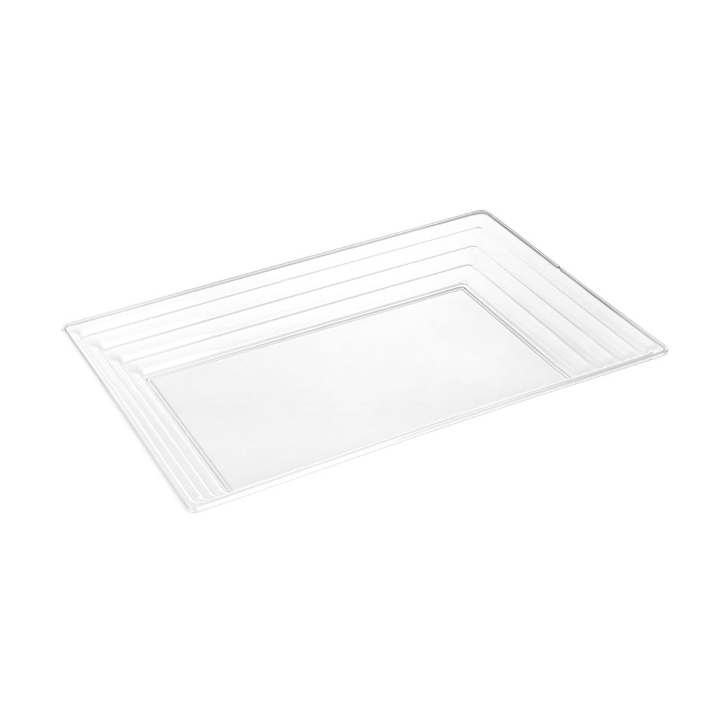 Leveled Rectangle Tray Clear 9x13 (1 Count)