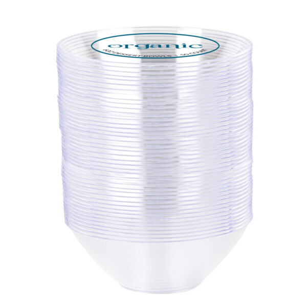 Organic Clear Bowls 6 oz (50 count)