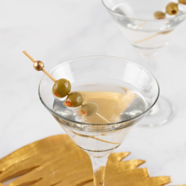 Alternative view of Bamboo Gold Ball Picks 4.7"