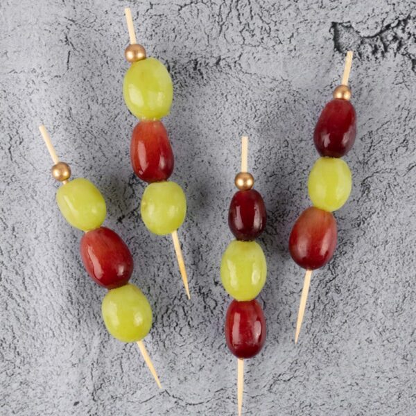 Alternative view of Bamboo Gold Ball Picks 6"