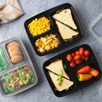 Alternative view of Bento 32oz 3 Compartment Lunch Boxes