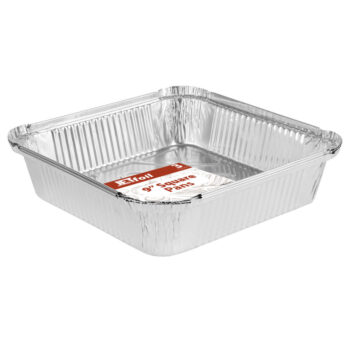 Square 9" Aluminum Pans (3 Count)