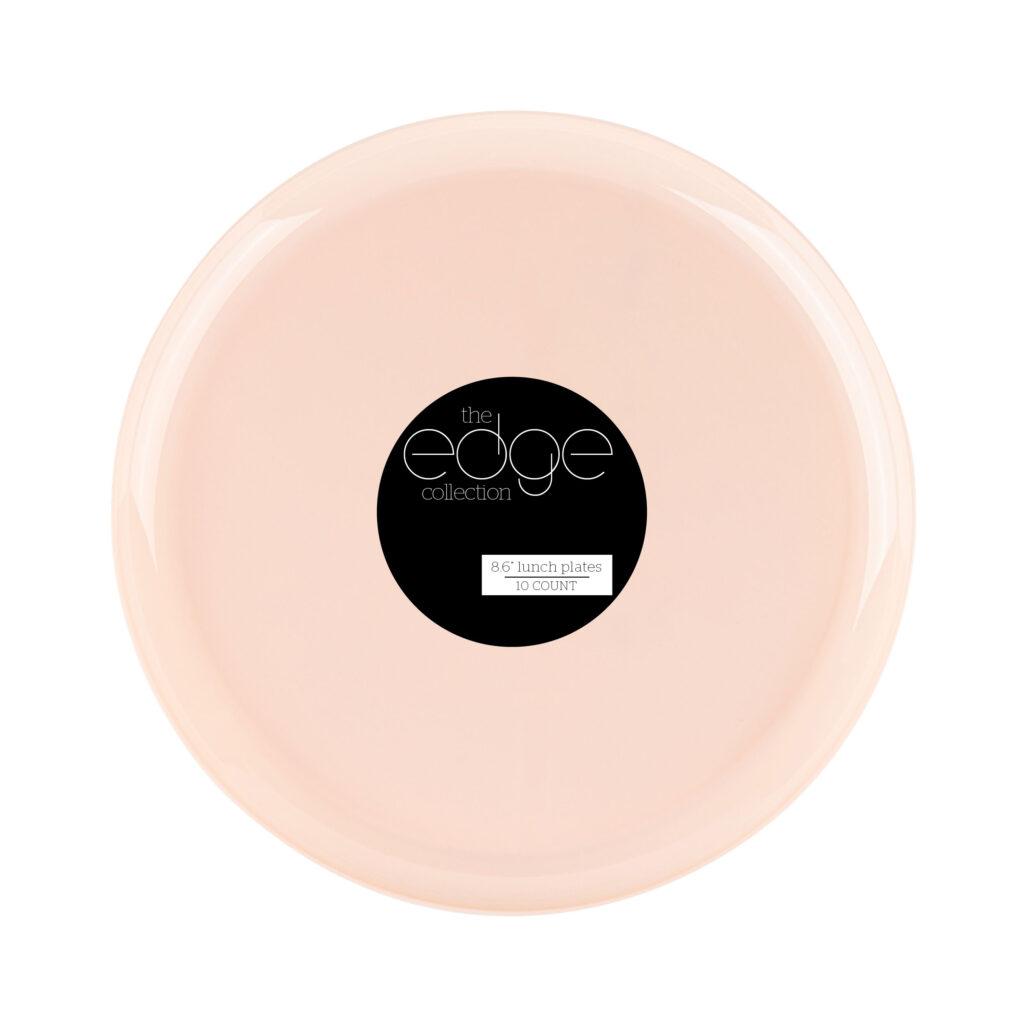 Edge 8.6" Plates Pink (10 Count)