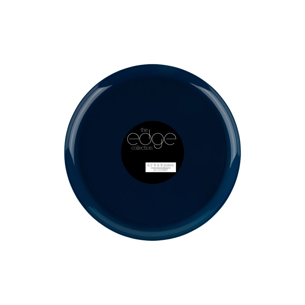 Edge 6.3" Plates Dark Blue (10 Count)