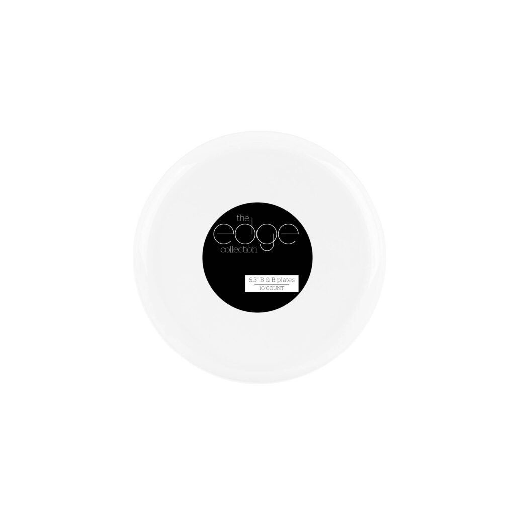 Edge 6.3" Plates White (10 Count)