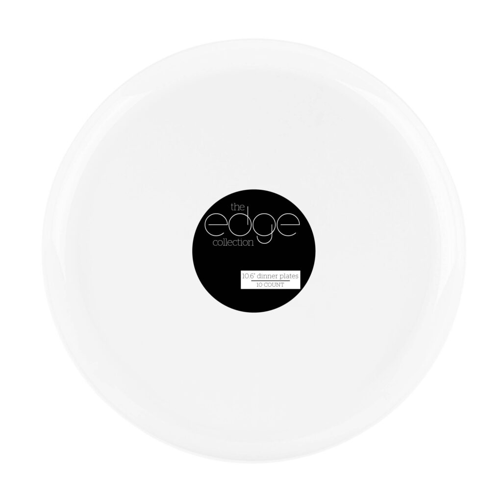 Edge 10.6" Plates White (10 Count)