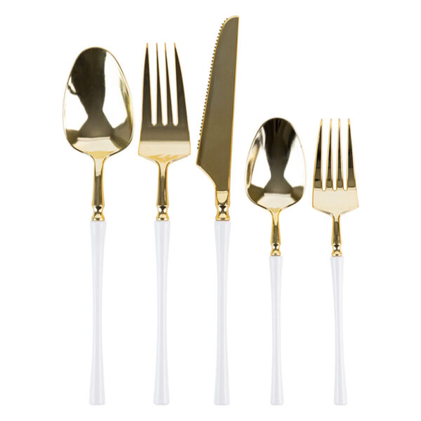 Infinity Flatware White/Gold