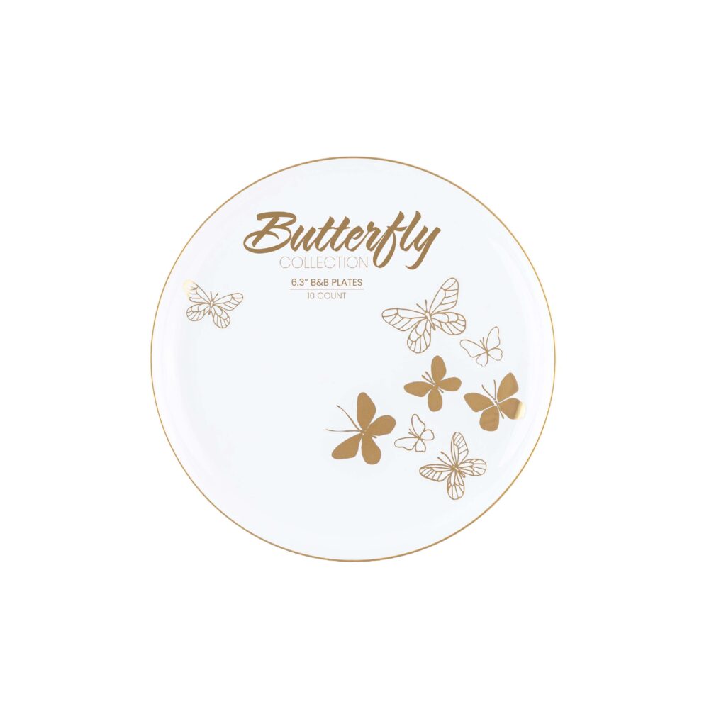 Butterfly Collection 6" Plates (10 Count)