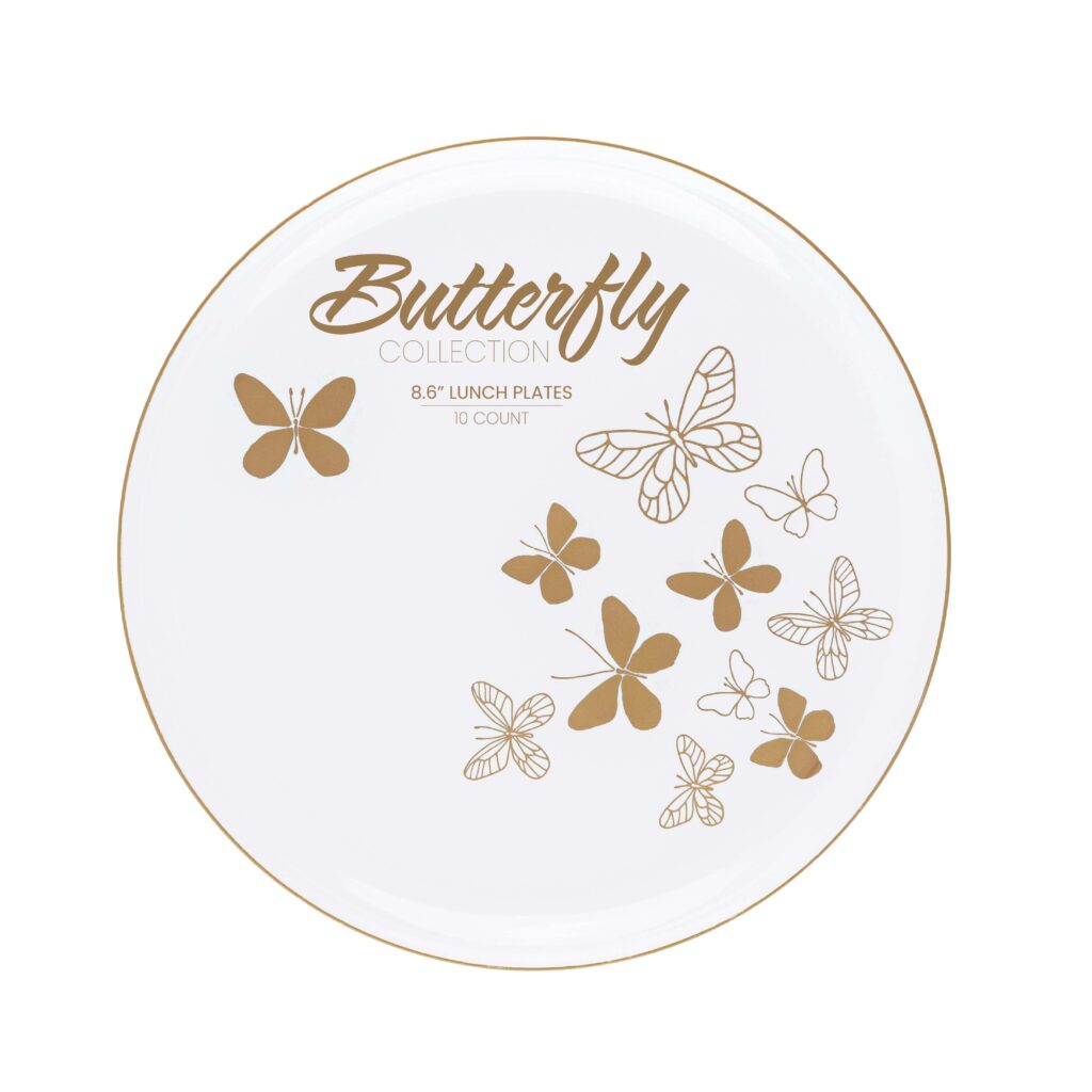 Butterfly Collection 8.6" Plates (10 Count)