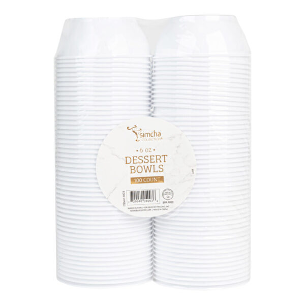 6oz Dessert Bowls White (100 Count)