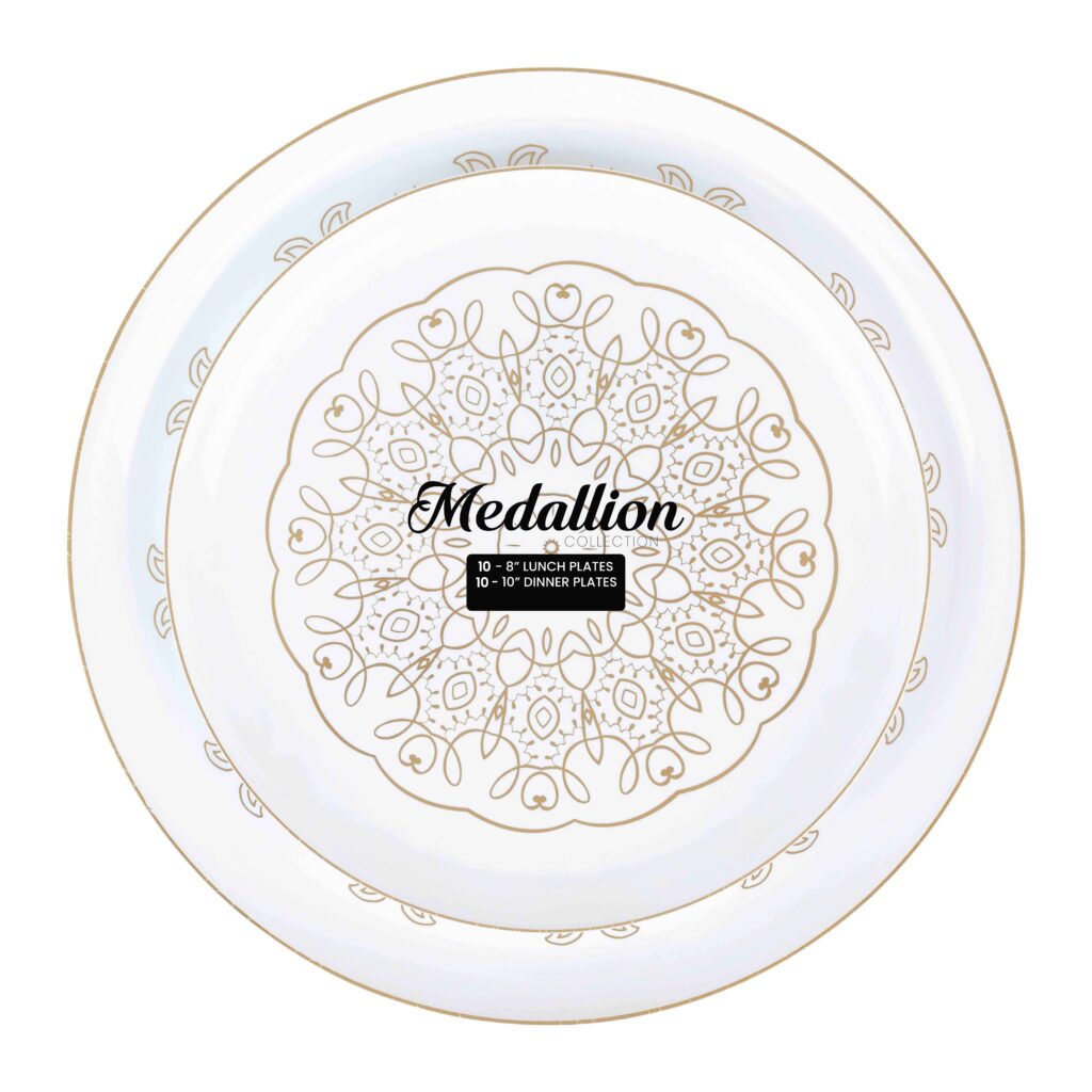 Medallion Combo 8" &10" Plates (20 Count)