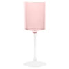 Two Tone Wine Glass 14oz Pink/Clear (5 Count)