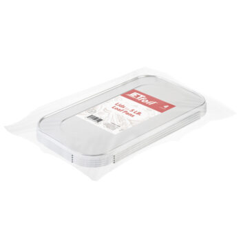 5LB Aluminum Lids Loaf Pans (4 Count)