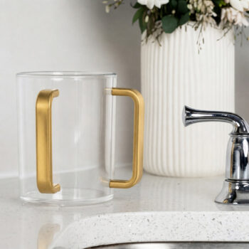 Alternative view of Acrylic Wash Cup Gold Handle
