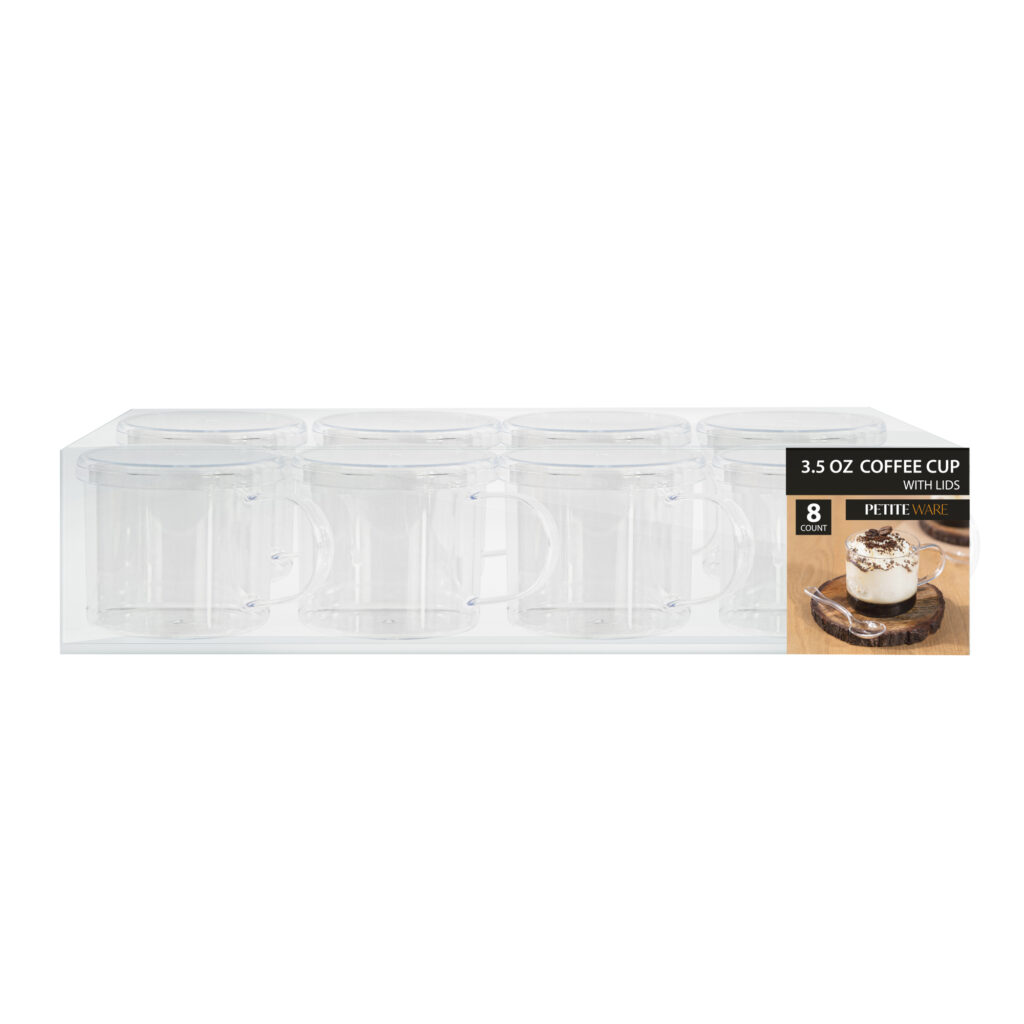 Coffee Cup With Lid 3.5oz (8 Count)