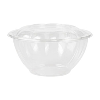 PET Salad Bowls With Lids 32oz (15 Count)