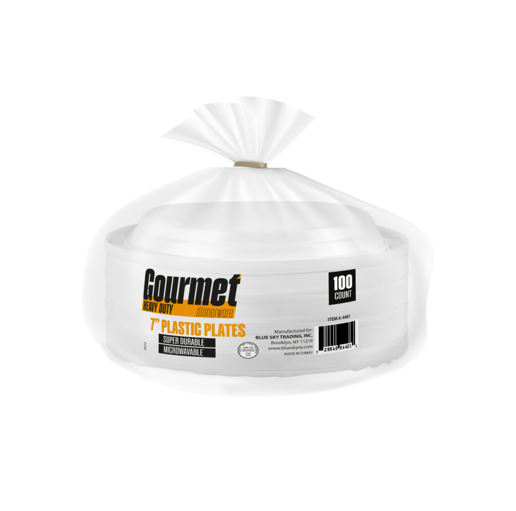 Gourmet Heavy Duty 7" Plates White (100 Count)