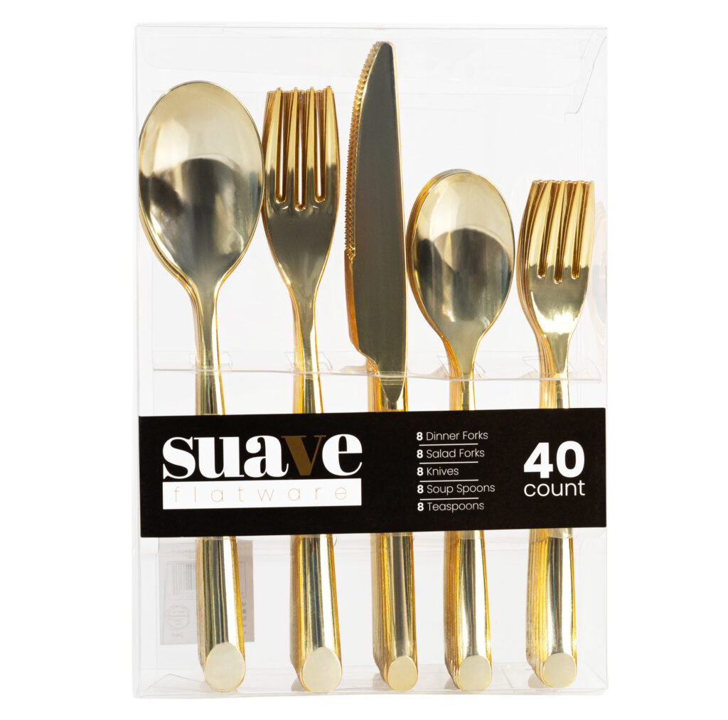 Suave Flatware Gold Combo (40 Count)