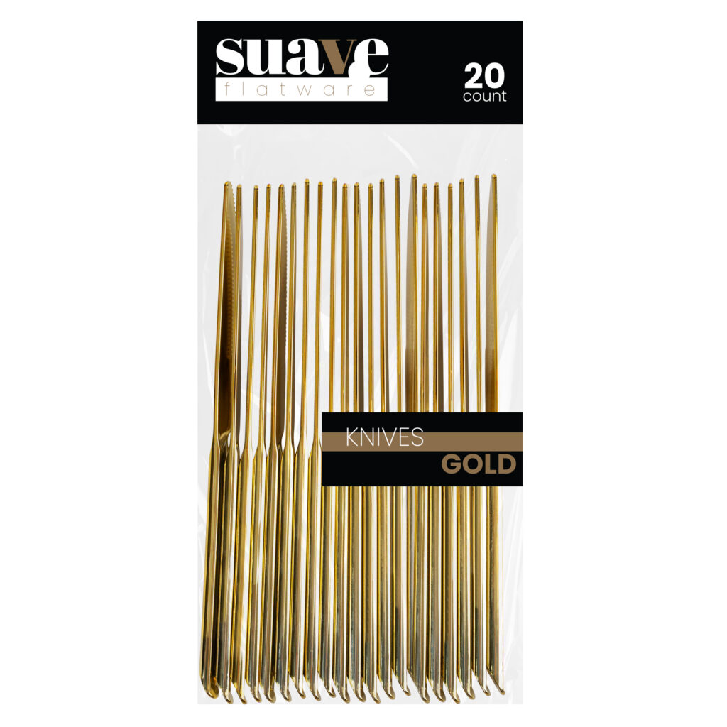 Suave Flatware Gold Knives (20 Count)