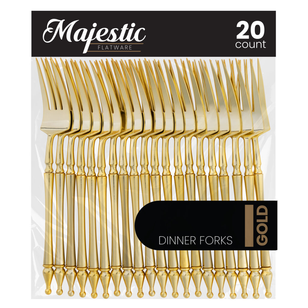 Majestic Gold Dinner Forks (20 Count)