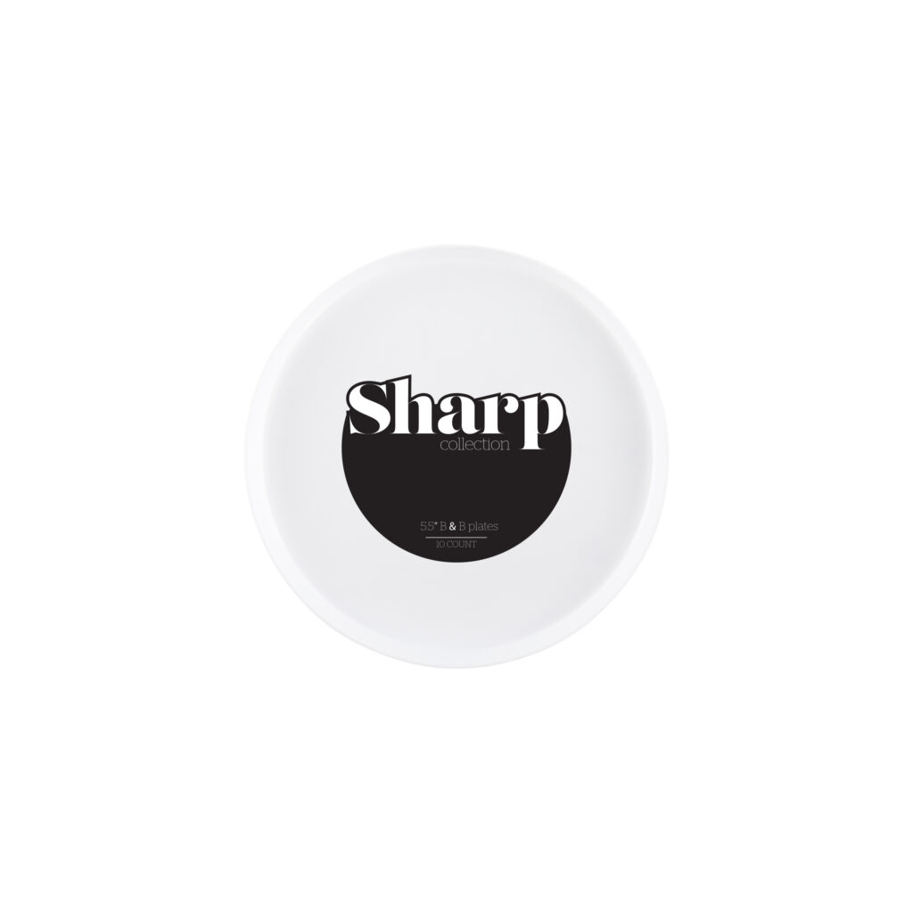 Sharp White 5.5" Plates (10 Count)