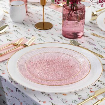 Alternative view of Icicles Pink/Gold Rim