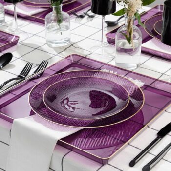 Alternative view of Icicles Purple/Gold Rim