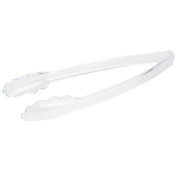 Scalloped Tongs 12" Clear (2 Count)